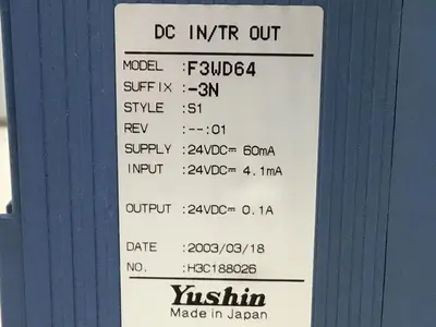 USED YUSHIN AMERICA F3WD64-3N