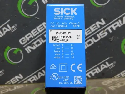 SICK CS81-P1112 Color Sensor 1028224 Light Spot Size 2mm x 4mm New