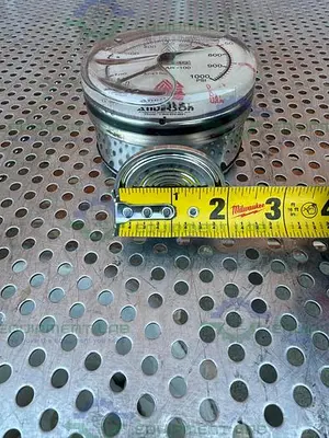 USED ANDERSON PHARMACEUTICAL SERIES PRESSURE GAUGE 0-1000 PSI W/ 2" FITTING