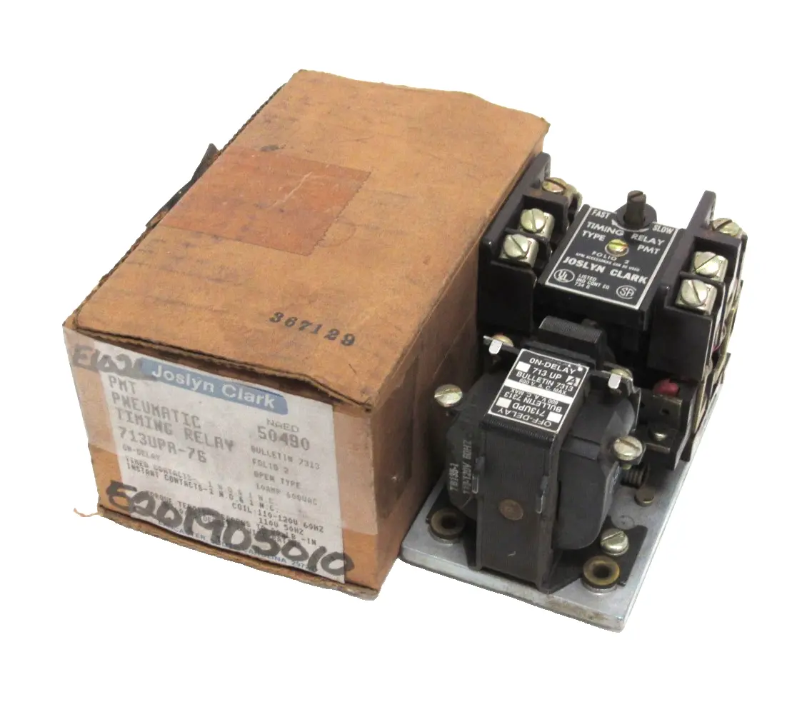 NEW JOSLYN CLARK 713UPA-76 PNEUMATIC TIMING RELAY 713UPA76