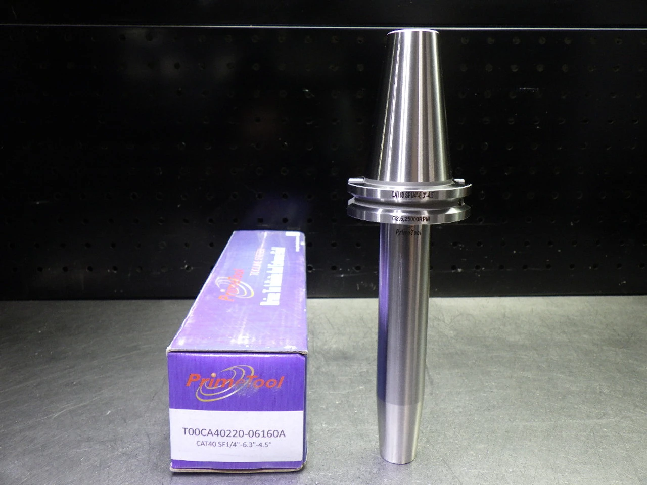 PrimeTool CAT40 1/4" Shrink Fit Tool Holder 6.3" Pro T00CA40220-06160A (LOC517)
