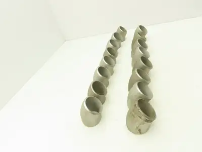 316L SCH 40S Stainless Steel 45° Elbow 1-1/2" Butt Weld Lot of 16