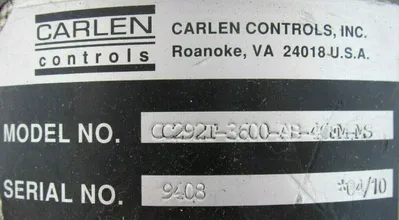 USED CARLEN CONTROLS CC292T-3600-AB-46FM-MS ENCODER MOTOR CC292T3600AB46FMMS