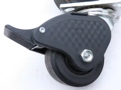 Albion N/A Locking Swivel Caster 4" Wheel 2"Wide Polyurethane Set of 4