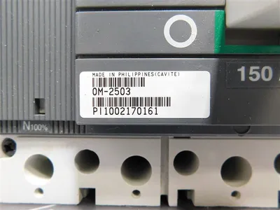 ABB S3N Molded Case Switch 4 Pole 150A 600VAC 600VDC Sace S3 50/60Hz Used