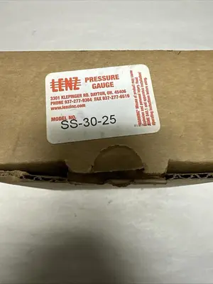 New | in-Stock LENZ SS-30-25 Universal Pressure Meters | Surplus Asset Holdings #1219065