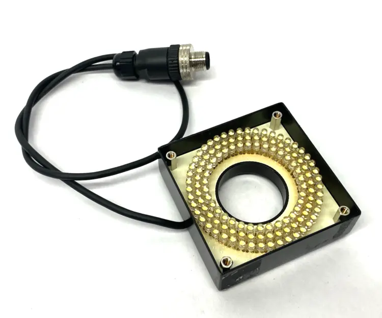 Used CCS, Omron Square Ring Light, White M12 4-Pin Connection Light Source Equipment Michigan US | Maverick Industrial Sales #1401827