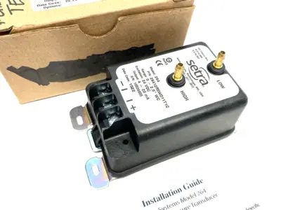USED SETRA DIFFERENTIAL PRESSURE TRANSMITTER 0-2.5" WC RANGE