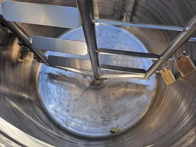 Tank, 500-Gallon, Stainless Steel, Scrape Agitation, Jacketed, #5991294