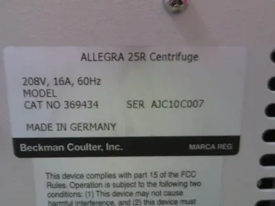 Used BECKMAN 25R Miscellaneous Laboratory Equipment Texas US | Aucto #1453427