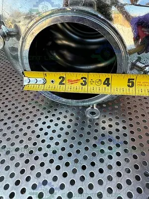 USED ALLOY PRODUCTS 15 LITER STAINLESS STEEL VESSEL 125 PSI W/ 4.5" OPENING