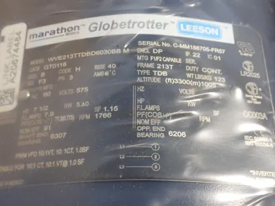 Used MARATHON MOTORS 213TTDBD6030 Motors (misc) Ohio US | HGR 24 #912653