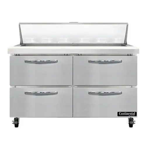 Continental SW48N12-D 48" Sandwich/salad Prep Table W/ Refrigerated Base, 115v