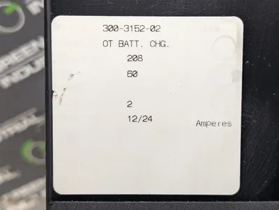 Onan / Cummins 300-3152-02 Battery Charger Assembly 12/24V Used