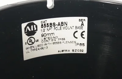 NEW ALLEN BRADLEY 8555BS-ABN 1/2" NPT POLE MOUNT BASE W/STACK LIGHT 8555BSABN