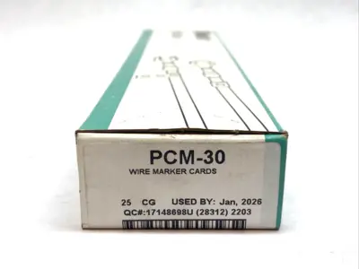 New | in-Stock Panduit Pan-Code Wire Marker Cards BOX OF 24 CARDS Misc Electrical & Power Parts Michigan US | Maverick Industrial Sales #1392513