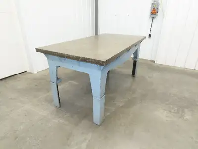 Vintage Precision Steel Welding Layout Table 72x36" Cast Iron 1-11/16" Thick Top