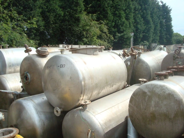 710 L S/S Horizontal Pressure Vessel