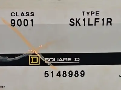 Square D 9001 SK1LF1R PUSHBUTTON. Loc4E-18