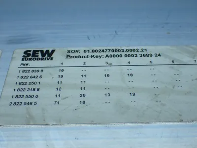 USED SEW EURODRIVE PHC21AA075M1E31A00