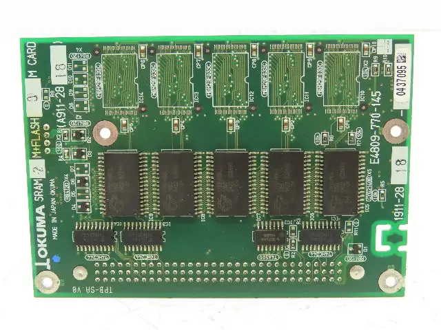 Okuma 1911-2818 SRAM 2M + Flash 0M Card Circuit Board Module