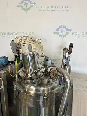 USED MUELLER 60 LITER STAINLESS STEEL  JACKETED MIXING TANK W/ CHILLER, CONTROLLER
