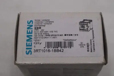New Siemens contactor 3RT1016-1BB42 3RT10161BB42 New With Box Stock G700A