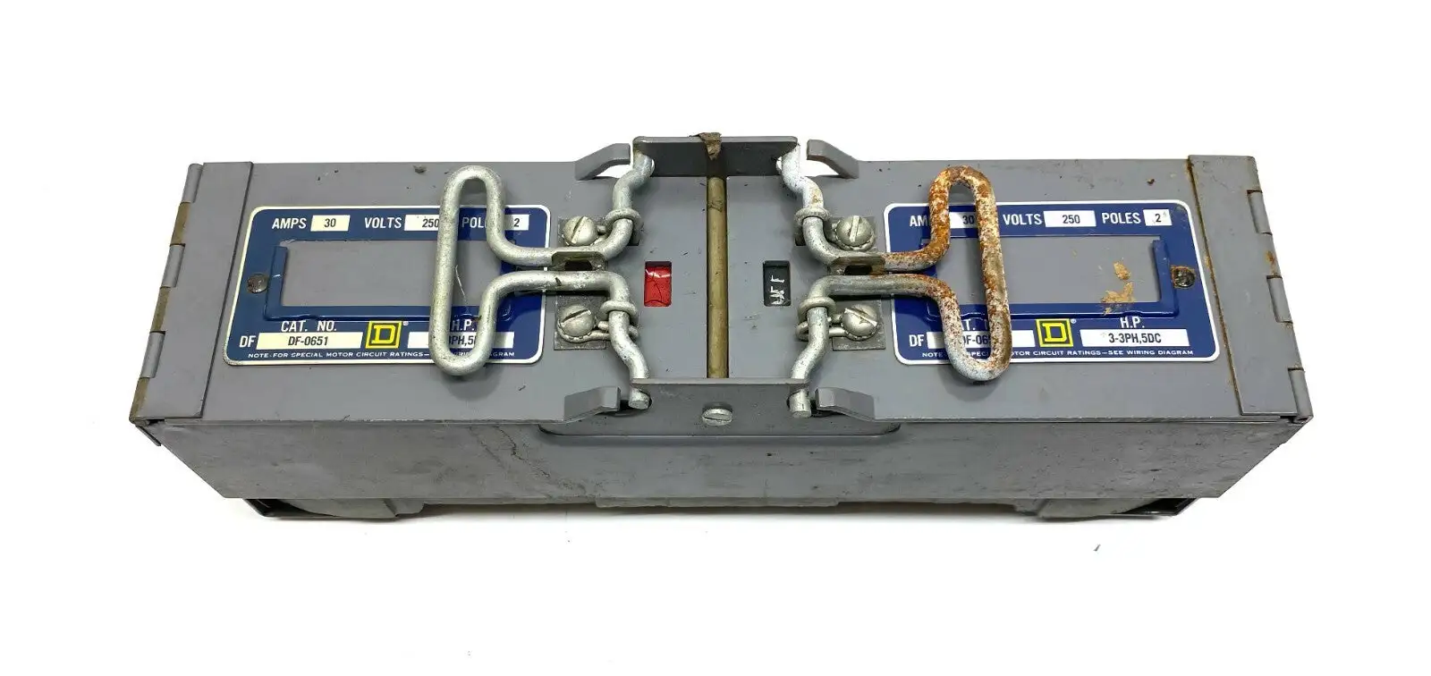 USED SQUARE D DISCONNECT SWITCH 30A 250V 2 POLE