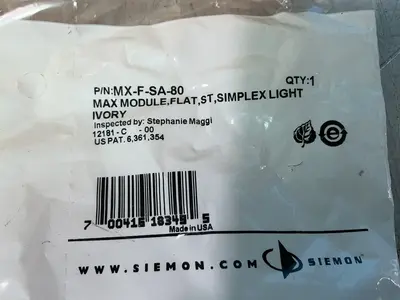 Used SIEMON MXFSA80 Misc Electrical & Power Parts Ohio US | HGR 24 #1463445