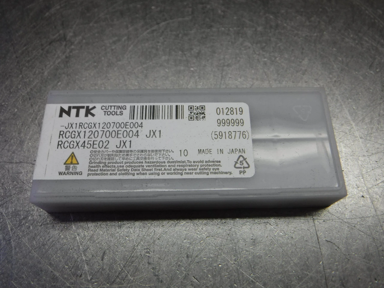 NTK Ceramic Turning Inserts QTY10 RCGX45E02 / RCGX120700E004 JX1 (LOC1680)