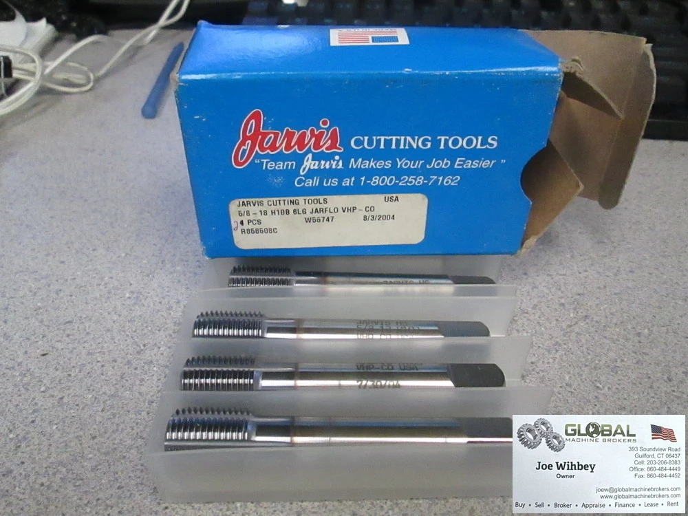 Jarvis Cutting Tools 5/8-18 H10B 6LG JARFLO VHP-CO Made In THE USA