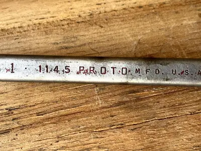 Vintage Proto Professional Box End Wrench Offset #1145B 1"-15/16" USA