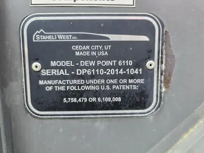USED 2014 STAHELI-WEST DEW POINT 6110