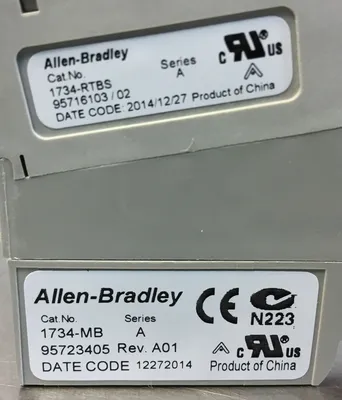 ALLEN BRADLEY 1734-MB / A + 1734-RTBS /A Terminal Base 3E-18