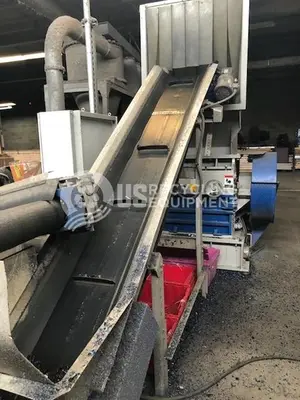 USED ZERMA COMPLETE PLASTICS SHREDDING SYSTEM