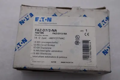 NEW OPEN BOX Eaton FAZ-D7/2-NA Miniature Circuit Breakers STK H1311A