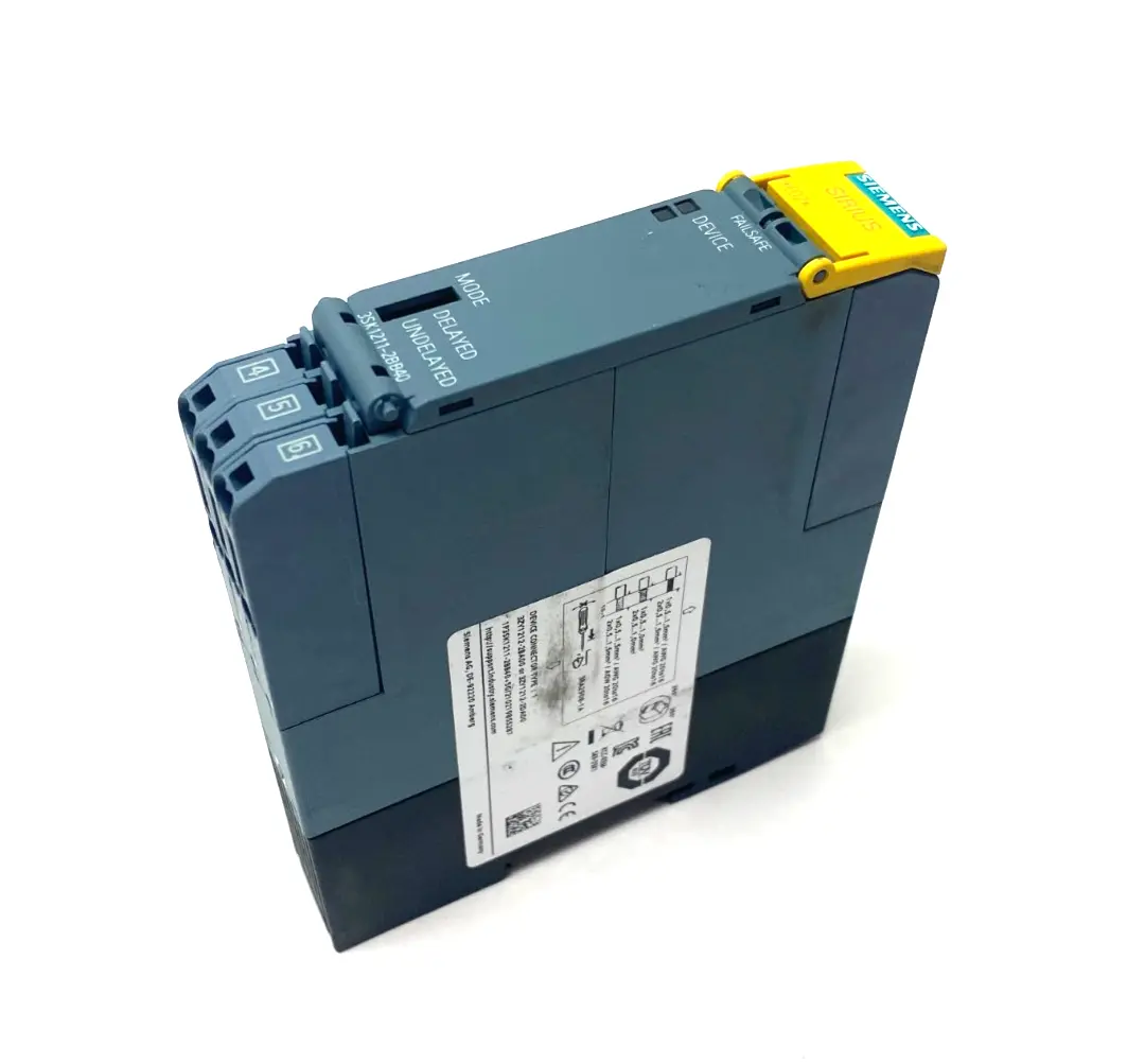USED SIEMENS SIRIUS SAFETY RELAY, SPRING-TYPE, OUTPUT EXPANSION, 24VDC
