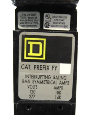 NEW SQUARE D FY14020B CIRCUIT BREAKER
