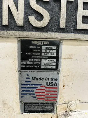 MINSTER 10-32-S / 40-32-5 / 7-32 Coil Feed Lines | Rygate LLC (9)