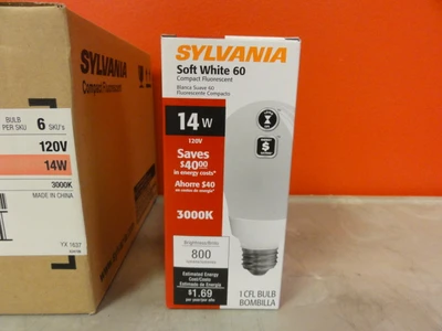 NEW SYLVANIA CF14EL/A19/830