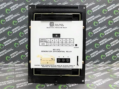 Basler Electric BE1-87G Generator Differential Relay G1E A1J A0N0F Used