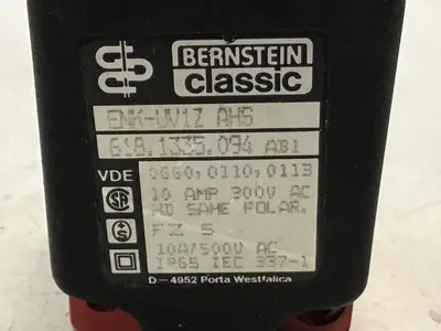 Used BERNSTEIN ENK-UV1Z AHS Relays & Switches Michigan US | Ideal Machinery #1299876