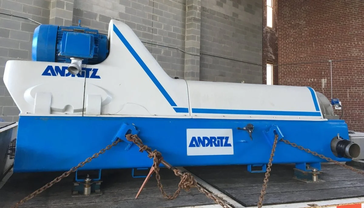 Andritz D5L C30 CHP sanitary decanter centrifuge, 316L SS.