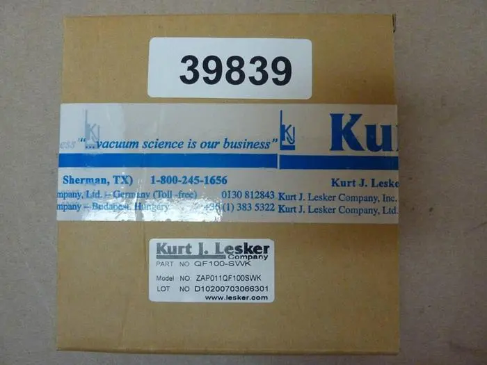 NEW KURT J LESKER QF100-SWK