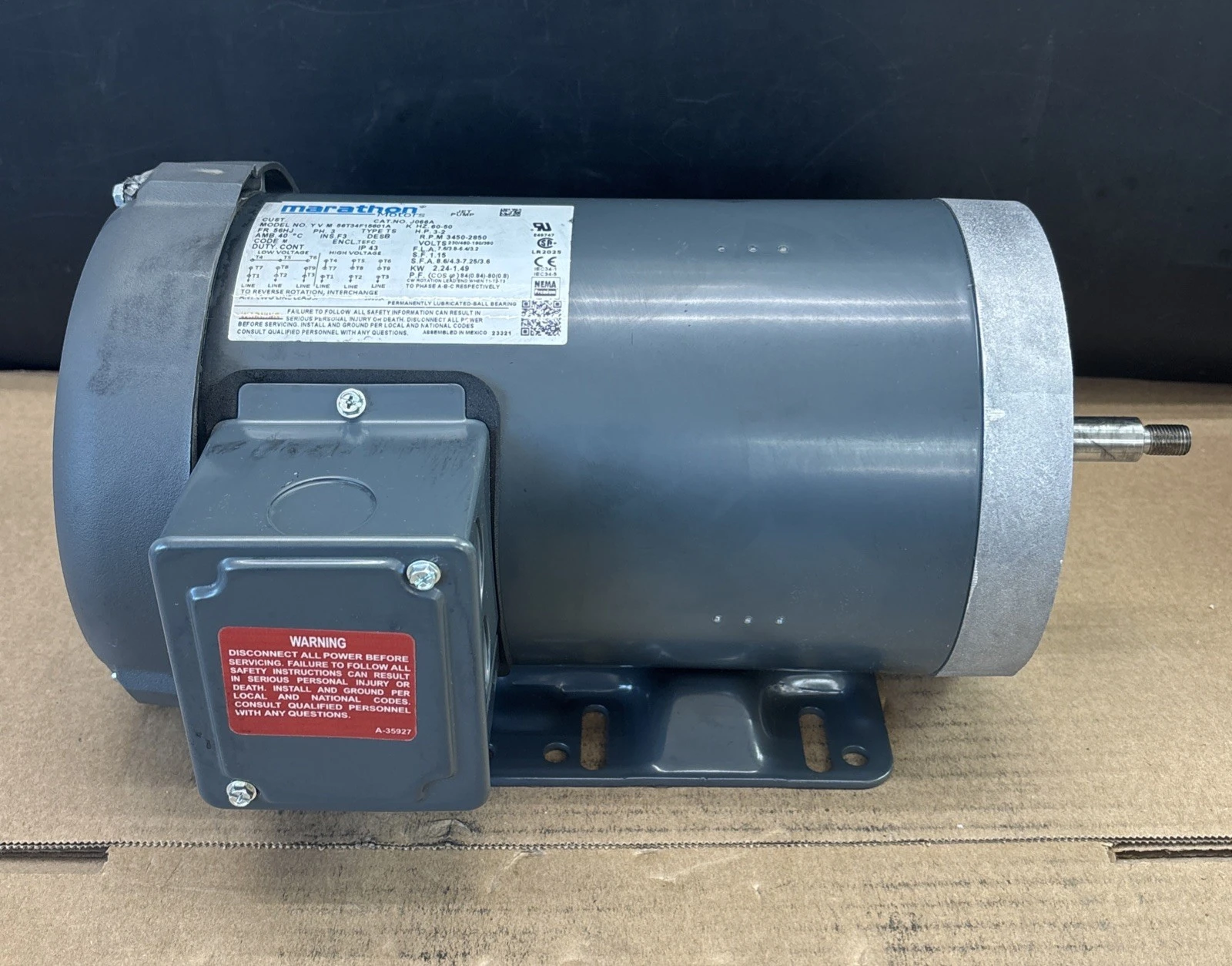 New | in-Stock Marathon J066a Motors (misc) Indiana US | J&J Industrial Supply #1493386