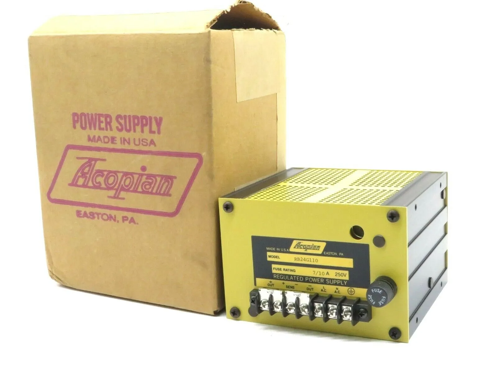 NEW ACOPIAN RB24G110 POWER SUPPLY 7/10A 250V