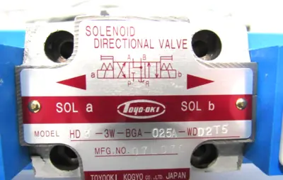 NEW TOYOOKI KOGYO HD3-3W-BGA-025A-WDD2T5 DIRECTIONAL VALVE HD33WBGA025AWDD2T