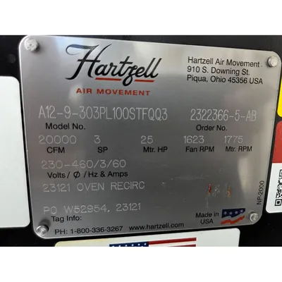 NEW HARTZELL AIR MOVEMENT A12-9
