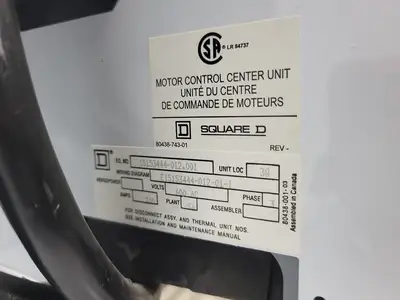 USED SQUARE D MODEL 6