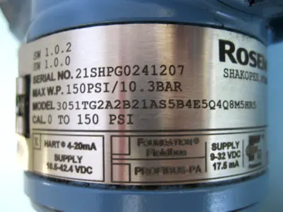 New | in-Stock Rosemount 3051 TG 2A2B21AS5B4E5Q4Q8M5HR5 Sensors New Hampshire US | Bitter End Trading #1452800